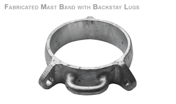 FABRICATED MAST BAND WITH BACKSTAY LUGS